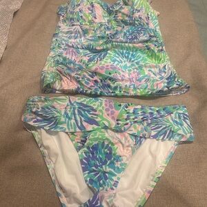 Colorful Floral Swimsuit Set